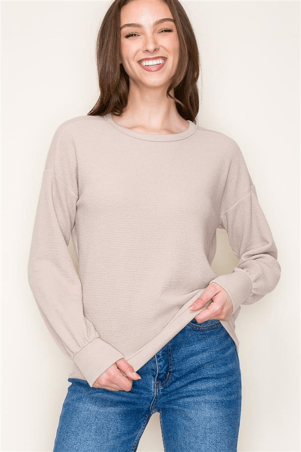 Textured Basic Layering Top - 2 Colors! - The Nines