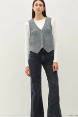 Ribbed Sweater Vest