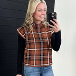 Plaid Short Sleeve Sweaters - 2 Colors! - The Nines