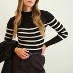 Lorelei Striped Mock Tops - 2 Colors! - The Nines