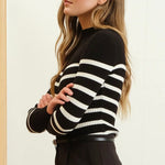 Lorelei Striped Mock Tops - 2 Colors! - The Nines