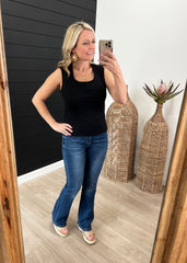 Square Neck Knit Tank