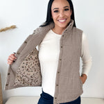 Gingham & Floral Print Vest - The Nines