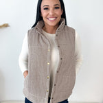 Gingham & Floral Print Vest - The Nines