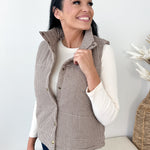 Gingham & Floral Print Vest - The Nines