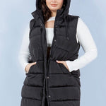 Long Side Zip Puffer Vests - 2 Colors! - The Nines