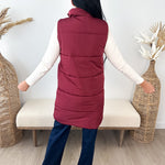 Long Puffer Vest - 2 colors! - The Nines