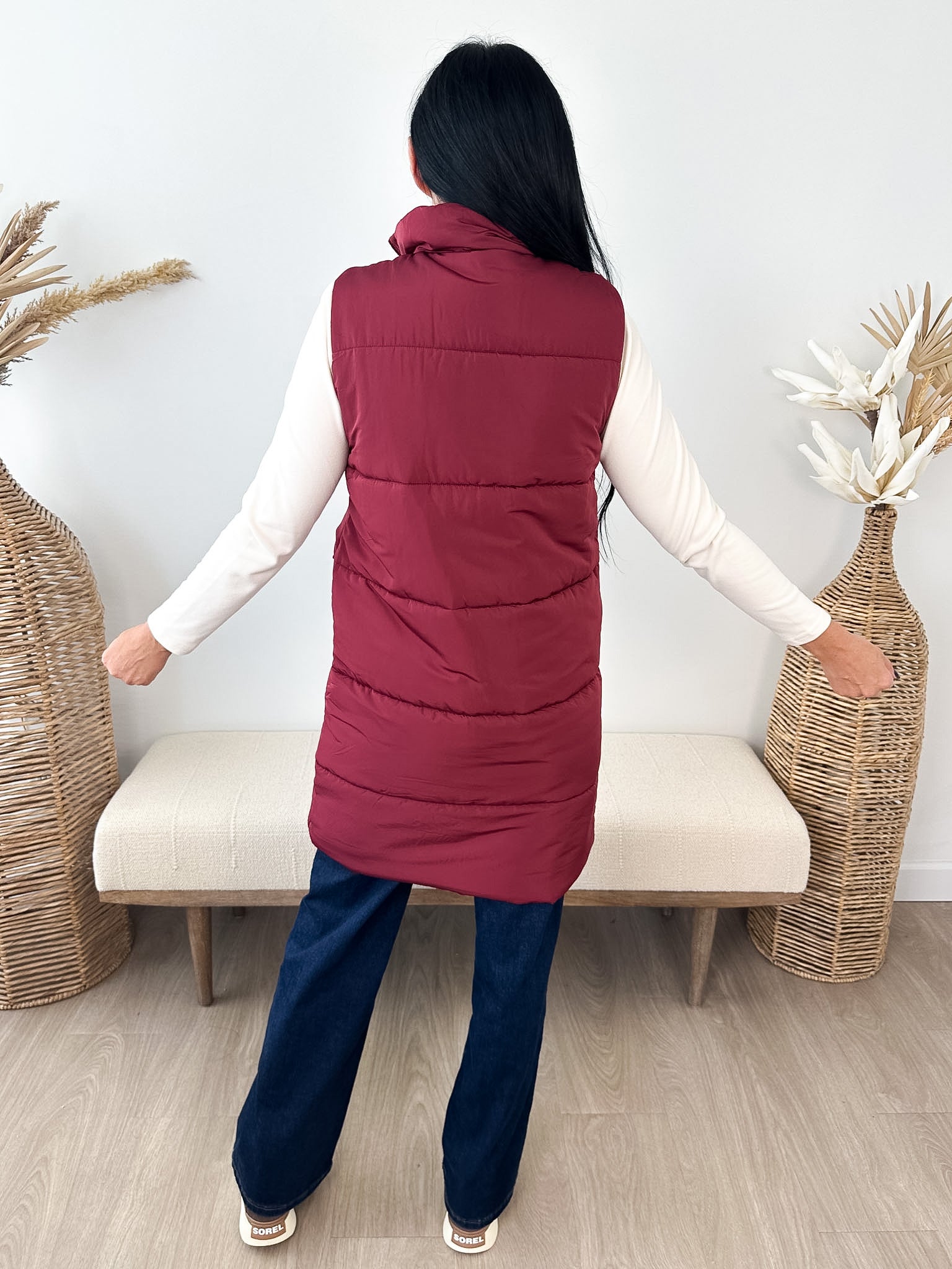 Long Puffer Vest - 2 colors! - The Nines