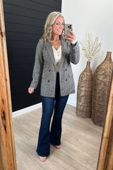 She Mean Business Plaid Blazer - 2 Colors!