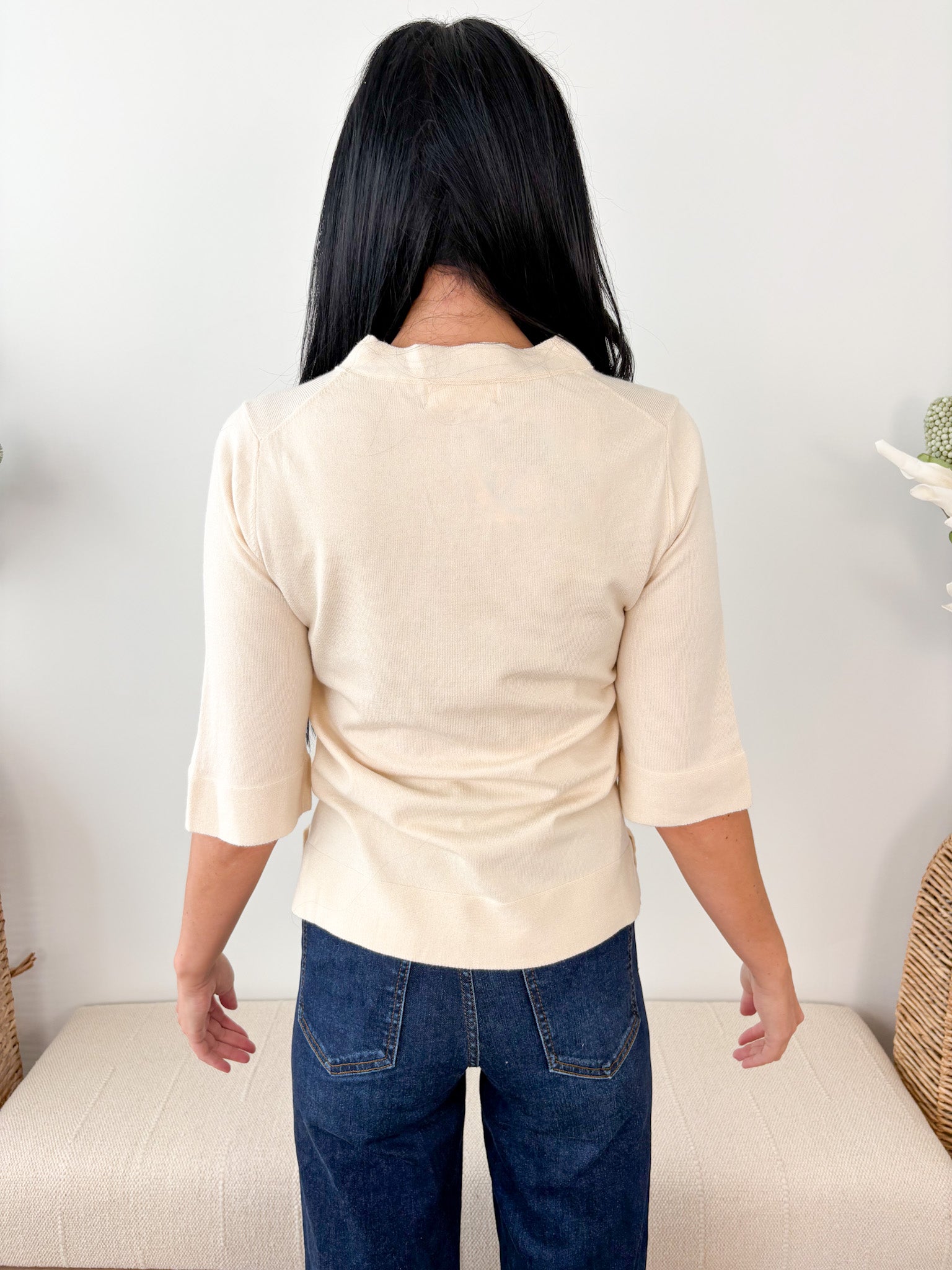 Short Sleeve Knit Top - The Nines