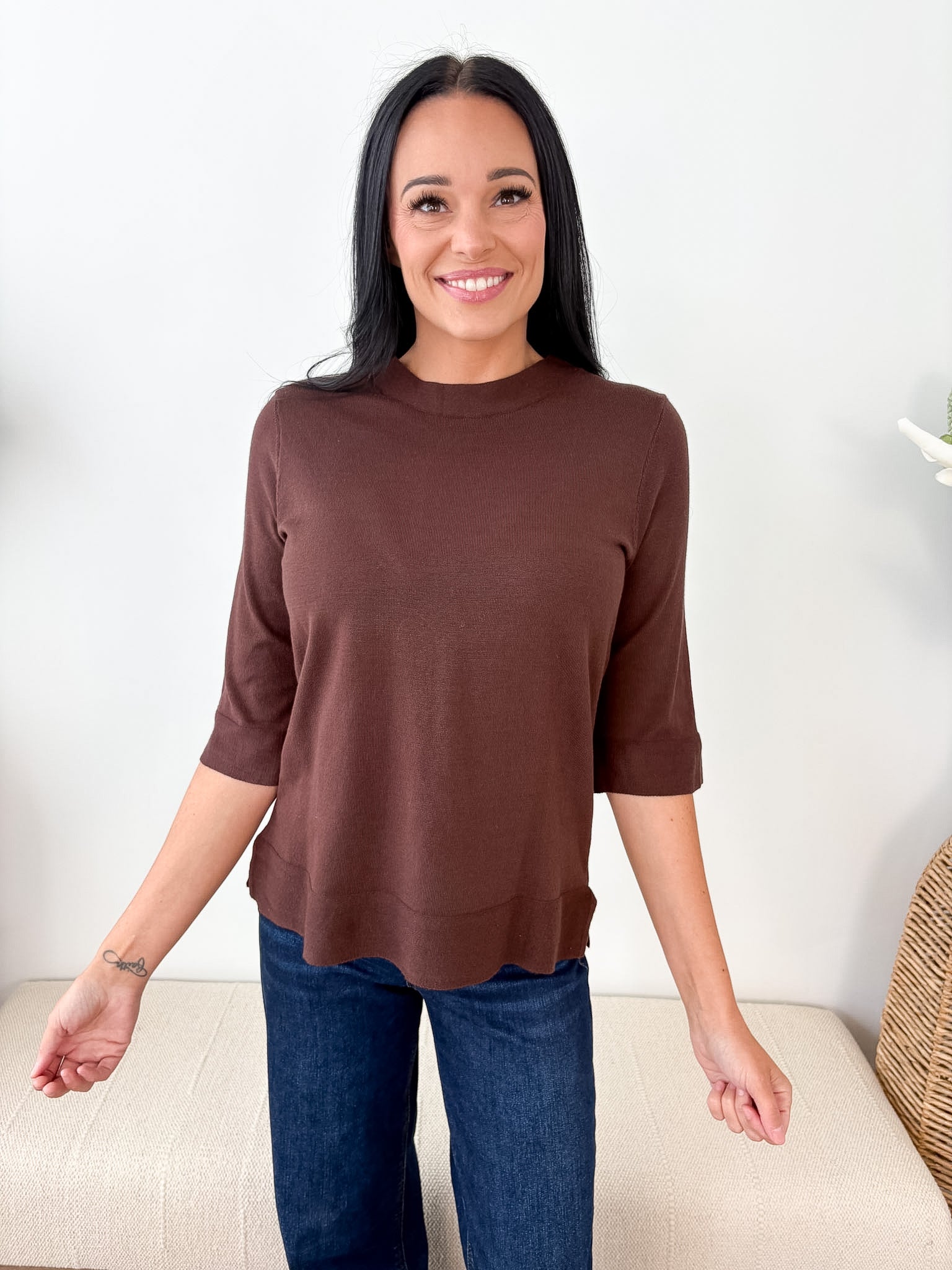 Short Sleeve Knit Top - The Nines