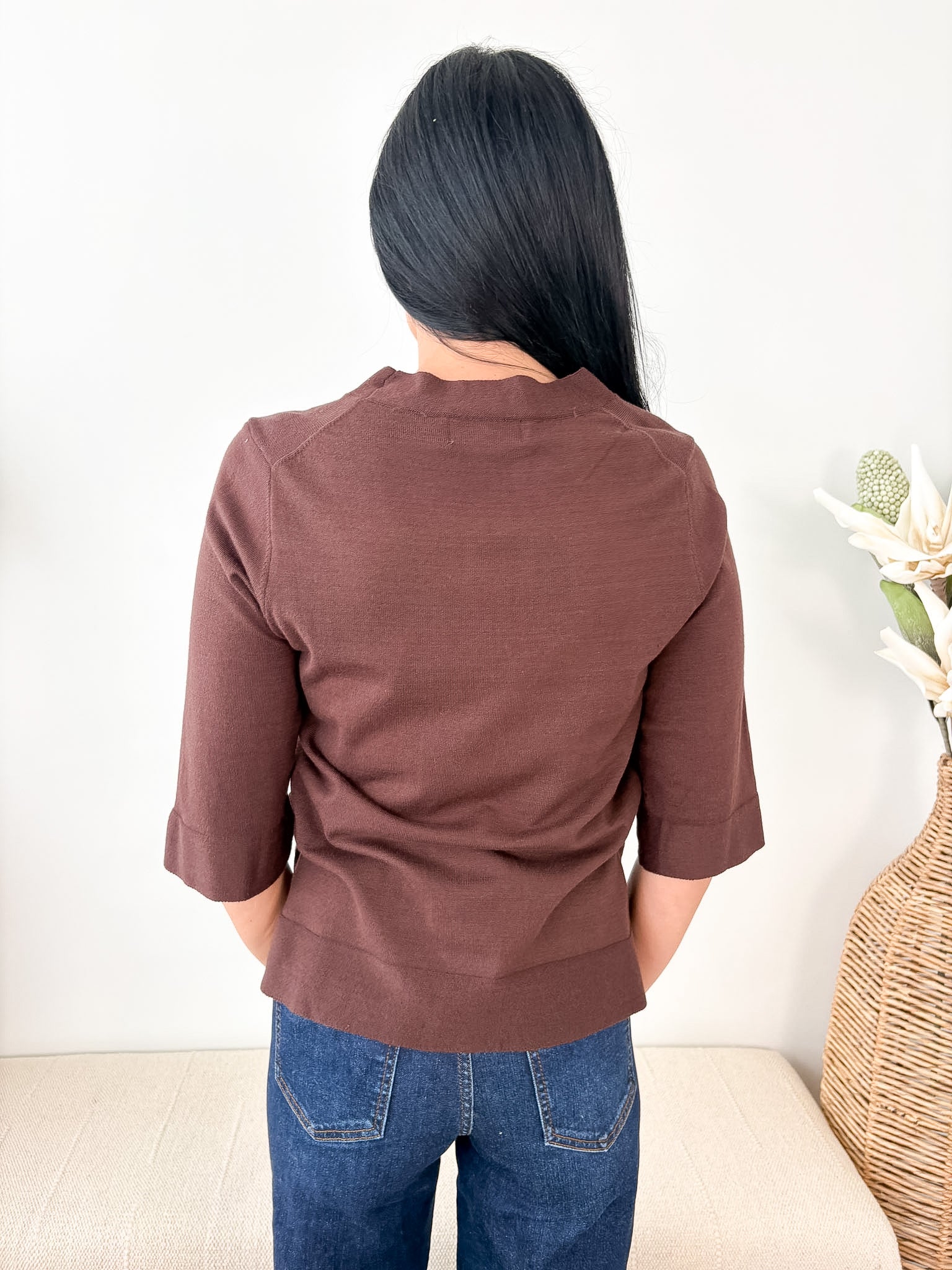 Short Sleeve Knit Top - The Nines