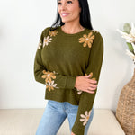 Floral Accent Sweater - The Nines