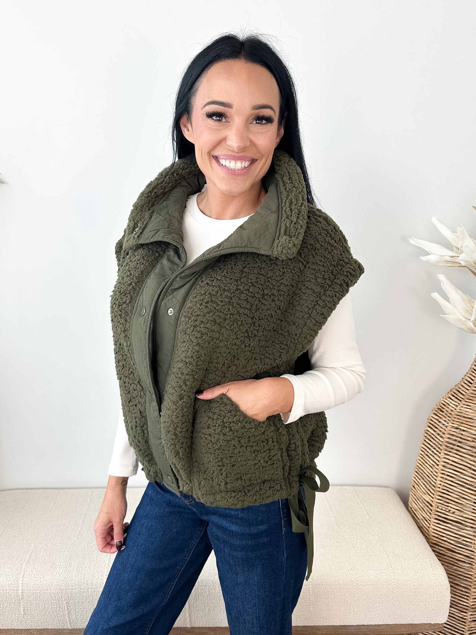 Oversized Faux Fur Vest - 4 colors!