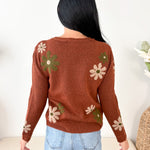 Floral Accent Sweater - The Nines