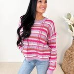 Plaid Crew Neck Sweater - The Nines