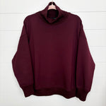 Luxe Scuba Ribbed Mock Neck Pullover - 5 Colors! - The Nines