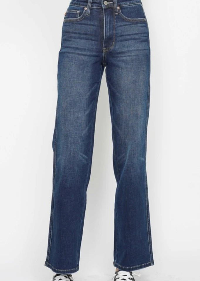 Judy Blue High Waist Tummy Control Classic Straight Jeans - FINAL SALE! - The Nines
