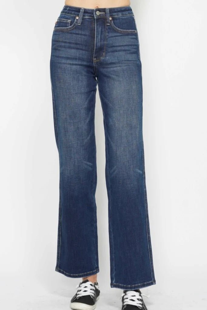 Judy Blue High Waist Tummy Control Classic Straight Jeans - FINAL SALE! - The Nines