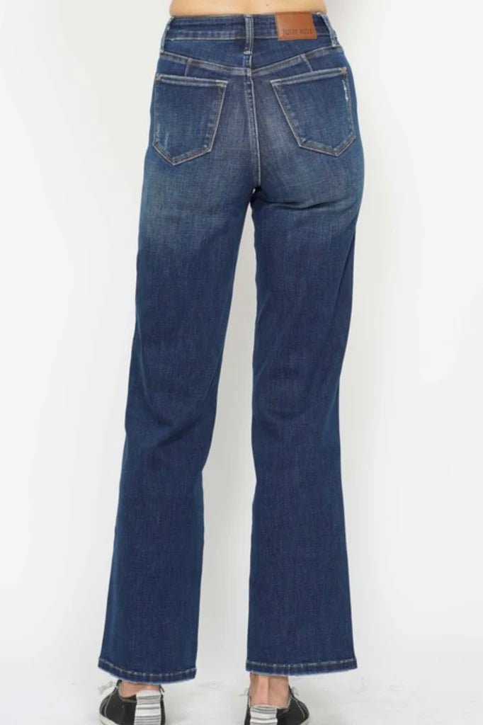 Judy Blue High Waist Tummy Control Classic Straight Jeans - FINAL SALE! - The Nines