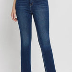 Vervet By Flying Monkey Super High Rise Stretch Slim Straight Jeans - The Nines
