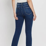 Vervet By Flying Monkey Super High Rise Stretch Slim Straight Jeans - The Nines