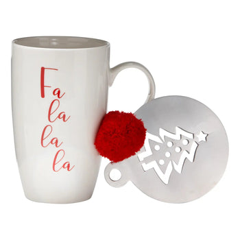 Fa La La Mug & Stencil Set - FINAL SALE