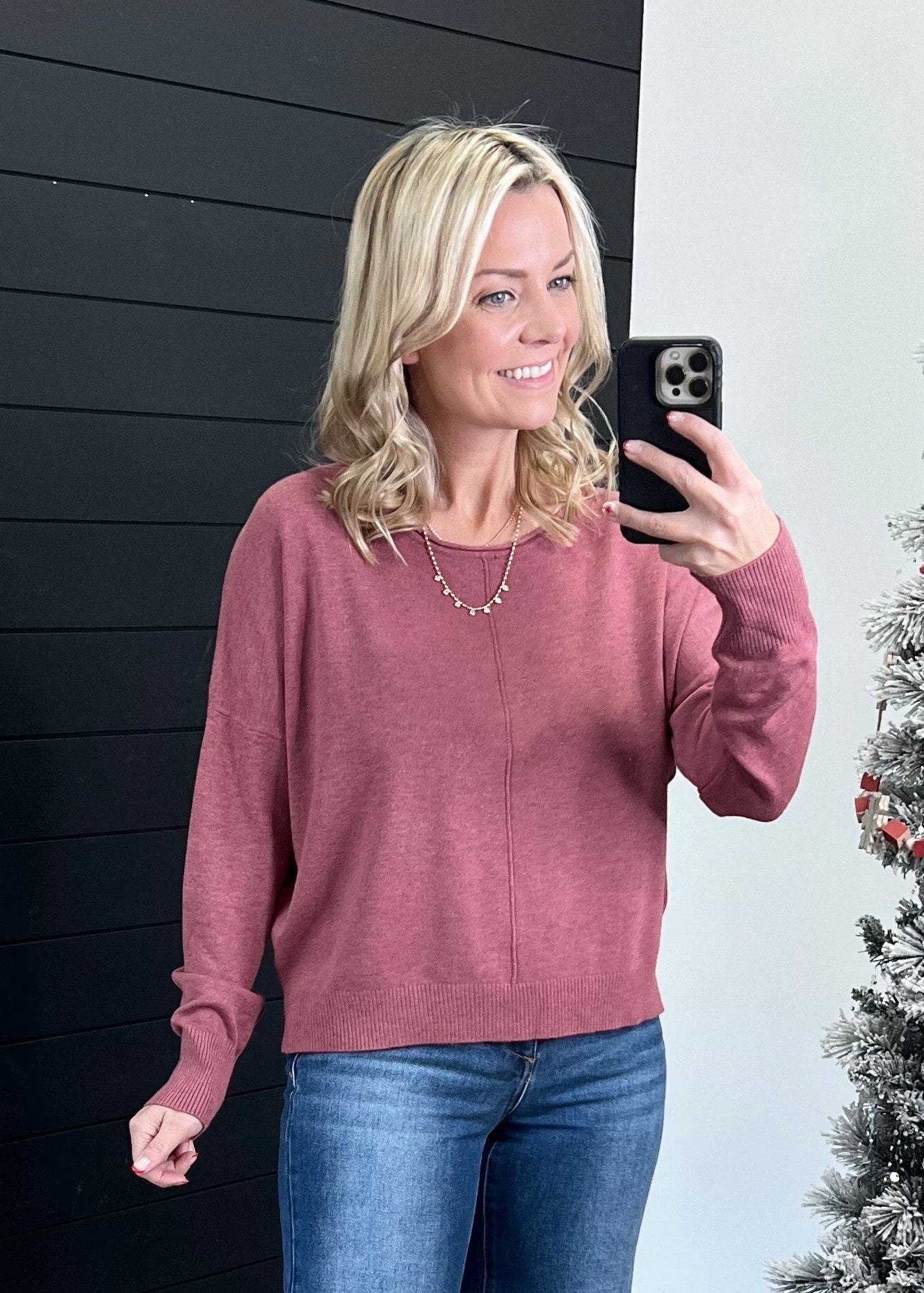 Front Seam Just Like Cashmere Top - 4 colors! - The Nines