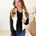 Reversible Cropped Puffer Vest - 2 Colors! - The Nines