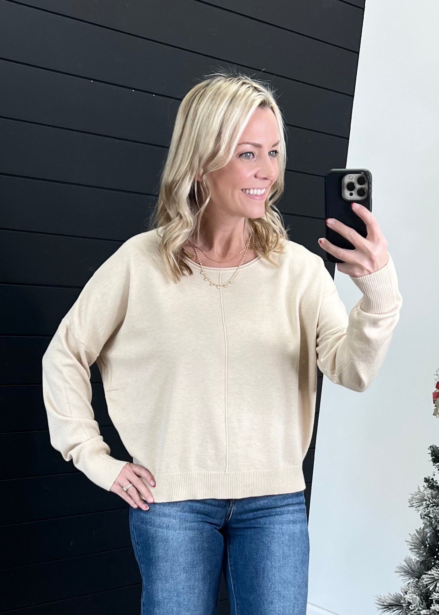 Front Seam Just Like Cashmere Top - 4 colors! - The Nines