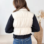 Reversible Cropped Puffer Vest - 2 Colors! - The Nines