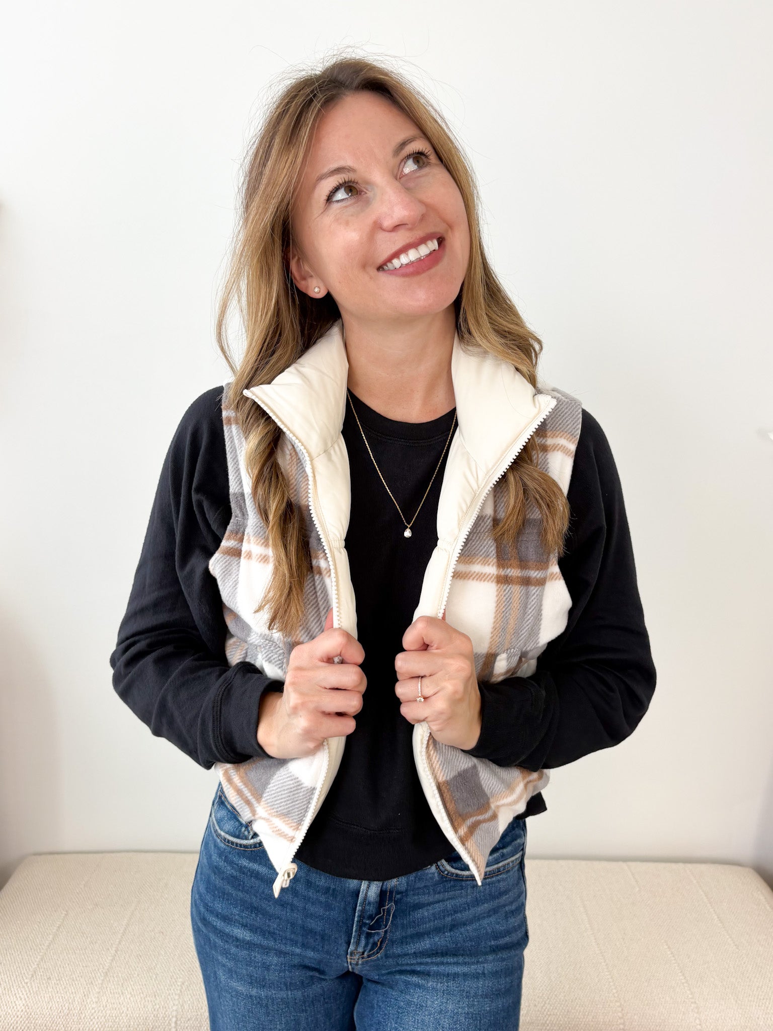 Reversible Cropped Puffer Vest - 2 Colors! - The Nines