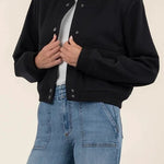 KUT Camilla Twill Bomber Jacket - The Nines