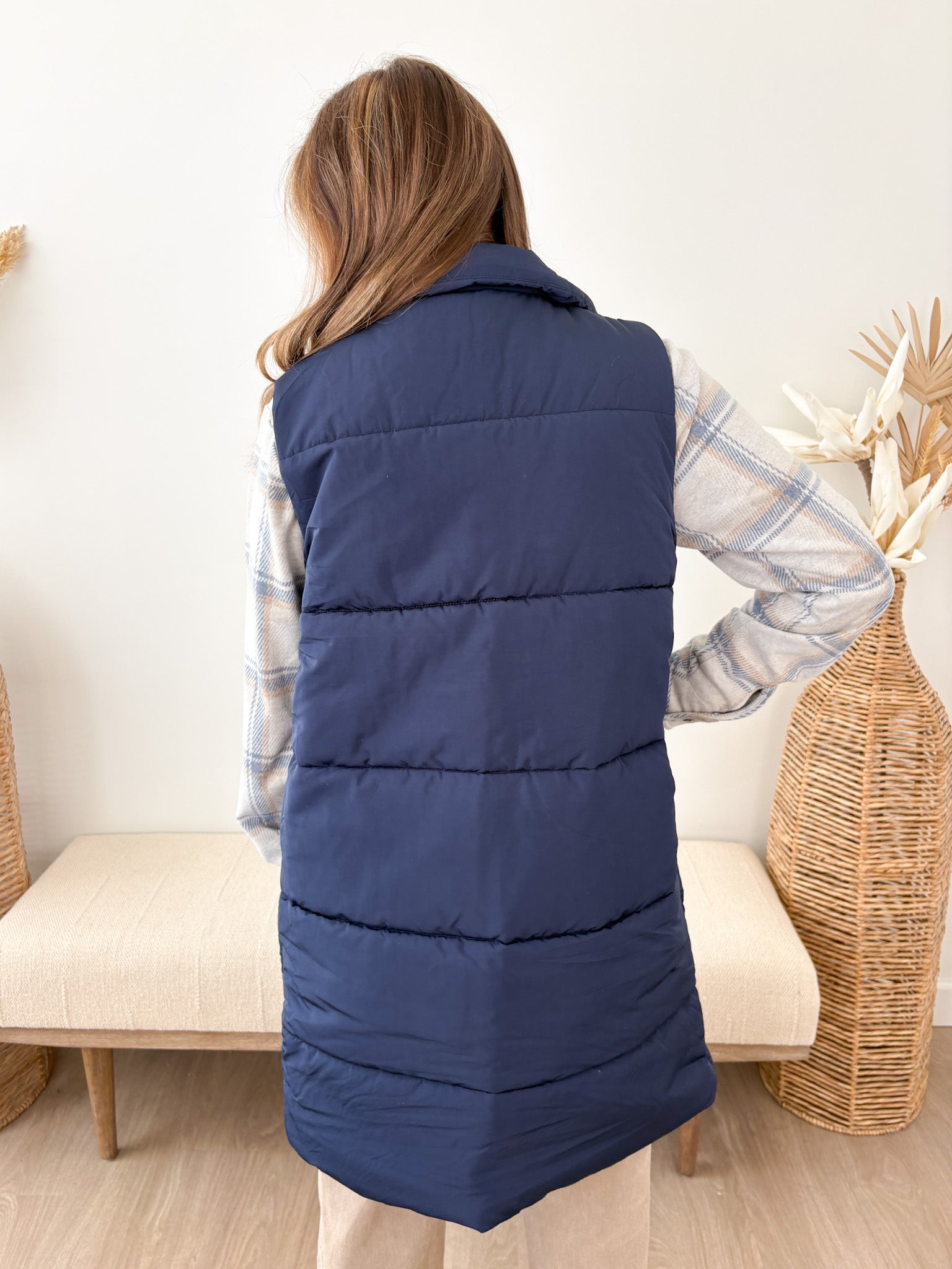 Long Puffer Vest - 2 colors! - The Nines
