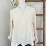 Split Neck Solid Top - 2 Colors! - The Nines
