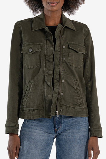 KUT Olive Amanda Boxy Jacket