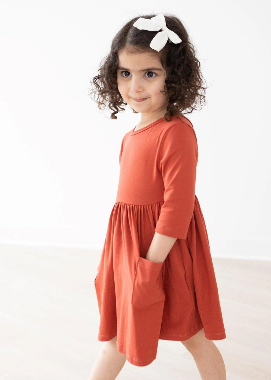 Buttery Soft Pumpkin Spice Twirl Dress - The Nines
