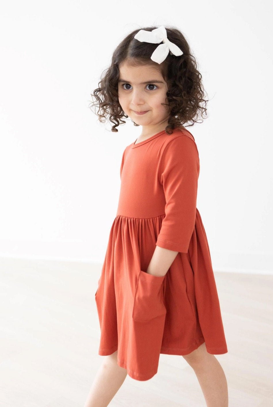 Buttery Soft Pumpkin Spice Twirl Dress - The Nines
