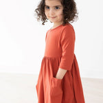 Buttery Soft Pumpkin Spice Twirl Dress - The Nines