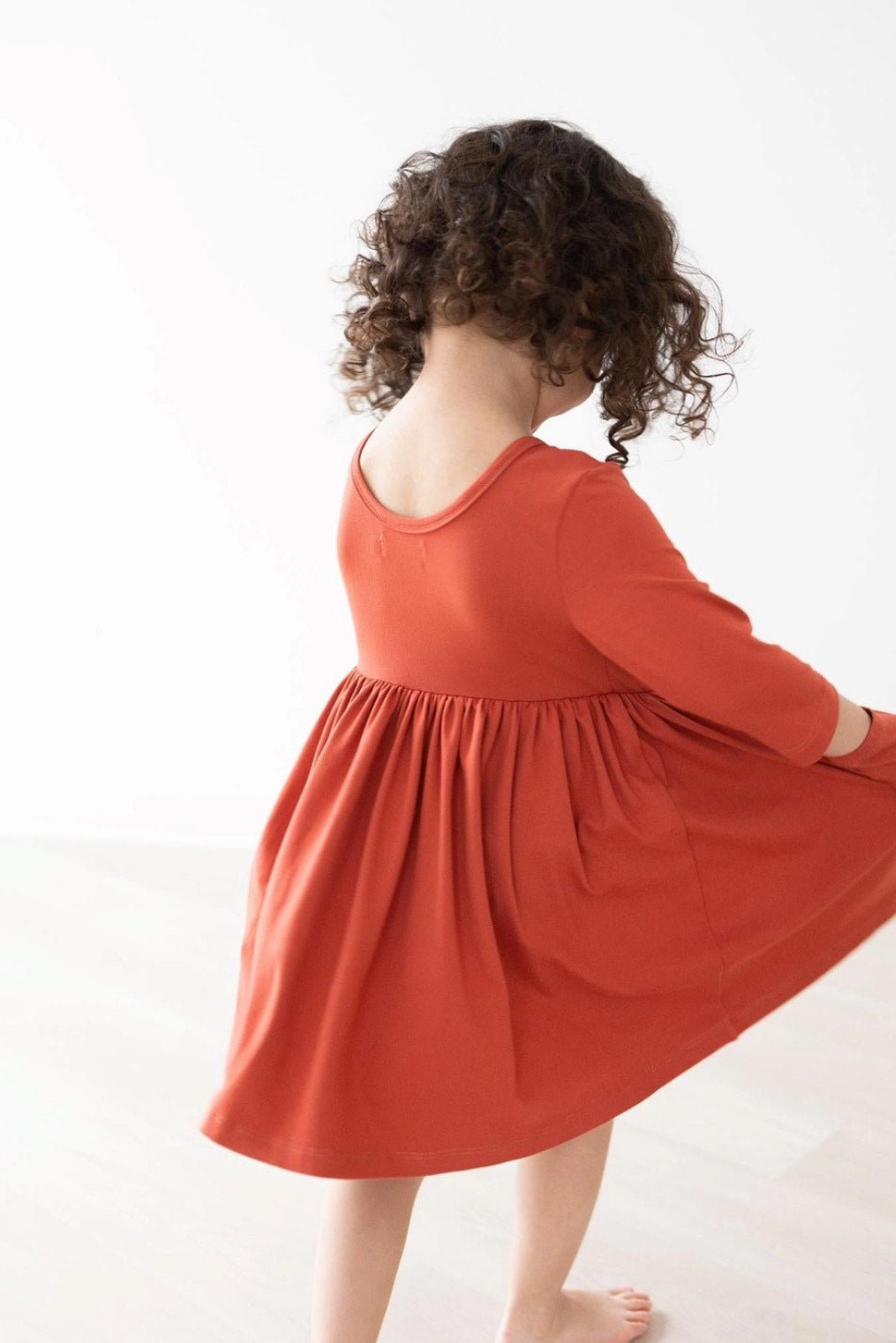 Buttery Soft Pumpkin Spice Twirl Dress - The Nines