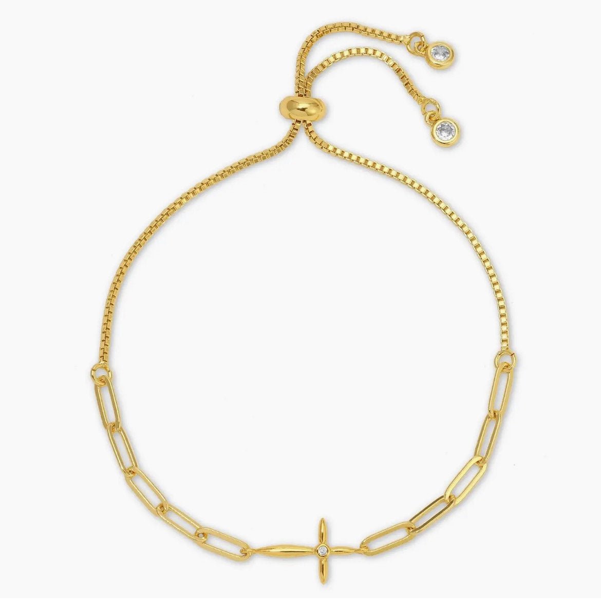 Delicate Cross Pulley Bracelet - The Nines