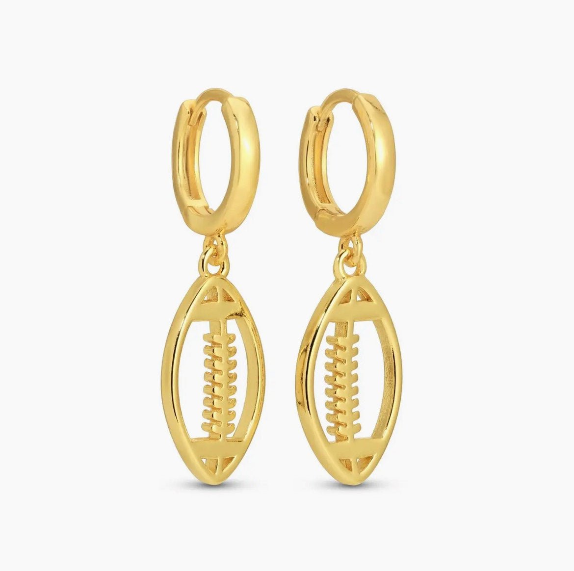 Football Huggies Earrings - The Nines