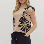 Floral High Neck Sweater - 2 colors! - The Nines
