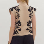 Floral High Neck Sweater - 2 colors! - The Nines
