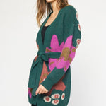 Olivia Floral Belted Cardigan - 2 Colors! - The Nines