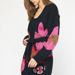 Olivia Floral Belted Cardigan - 2 Colors! - The Nines