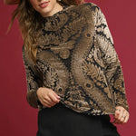 Velvet Printed Burnout Top - The Nines