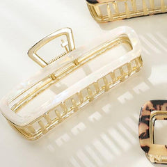 Harlow Rounded Rectangle Claw Clips