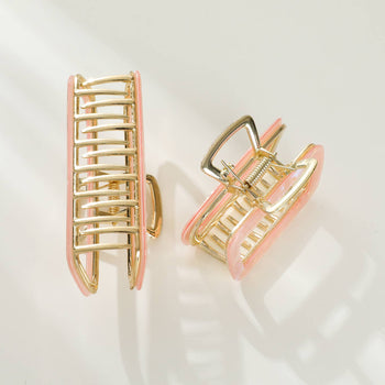 Harlow Rounded Rectangle Claw Clips