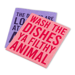 Funny 2 Pack Swedish Dishcloth Set